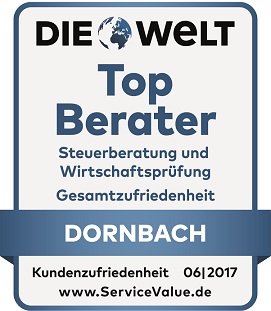 DORNBACH in Beratungskategorie Steuerberatung und Wirtschaftsprüfung ausgezeichnet